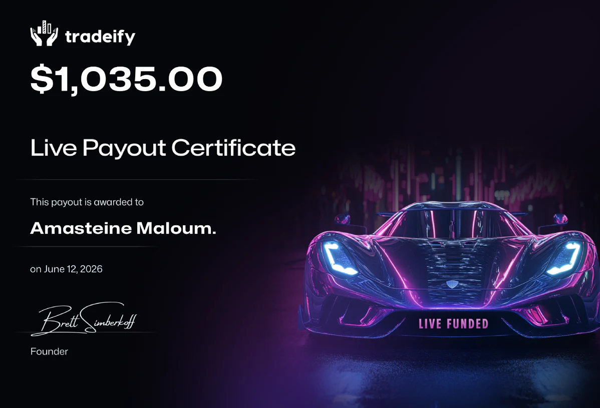 AmasPFT Live screenshot showing a $1,035 withdrawal